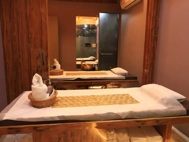 One of six private spa rooms at Raffles Spa Chembur